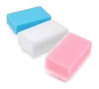 TEMPNAP 3pcs Portable Bath Brush Set with Sponge and Plastic Material, Versatile Sensory Stimulation Tool for Hand Washing and Bathing