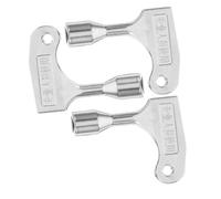 TEMPNAP 3pcs Triangle Socket Key Zinc Alloy for Community Trash Bins Portable Outdoor Bin Spanner Tool Compatible with Residential and Public Garbage Containers