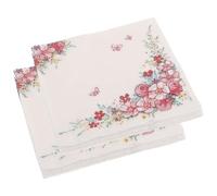 TEMPNAP 4 Bags of Decorative Floral Paper Napkins 20 Sheets Each for Table Decoration, Printed Party Tissue Paper for Wedding and Animal Themed Parties