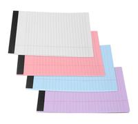 TEMPNAP 4 Books A5 Legal Pad Memo Notebook with 50 Sheets Each, Portable Lined Notepad Paper for Office and Student Use, Practical Tearable Design with Beautiful Pattern Random Color