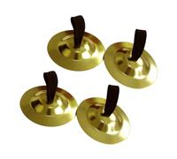 TEMPNAP 4 Pcs Copper Finger Cymbals for Boys and Girls, Hand Percussion Dancing Props, Comfortable Fit, Fine Workmanship, for Parent-child Interaction and Entertainment Venues