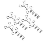 TEMPNAP 4 Sets Thin Waist Buttons for Jeans, No Sew Metal Clip-on Buckles, Practical Design Waist Extenders for Casual and Formal Occasions, Instant Fit Replacement