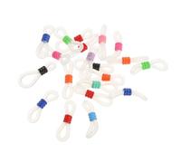 TEMPNAP 40pcs Adjustable Eyeglass Chain Ends Connector with Anti-Slip Silicone and Metal Material for Necklaces and Sunglasses, for Creating Accessories and Jewelry Random Color