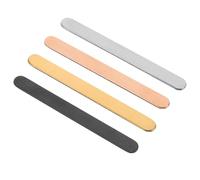 TEMPNAP 4pcs Adjustable Narrow C-Shape Ring Blanks Set, Mirror Finish Stainless Steel DIY Jewelry Making Supplies with Black, Gold, Rose Gold, and Steel Colors for Crafting Finger Rings