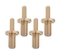 TEMPNAP 4pcs Brass Pool Cue Screws Cue Joint Hardware Universal Joint Connecting Screw Ergonomic Pool Stick Assembly Golden Extension for Diverse Playing Scenarios