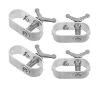 TEMPNAP 4pcs Cable Tightener Wire Winch Tightener Mini Winch Heavy Duty A3 Steel Silver 3.14x2.59x0.98in Effective Wire Tightening Reliable Performance for Outdoor DIY Project Greenhouse