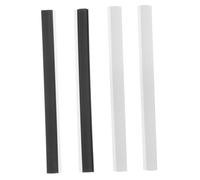 TEMPNAP 4pcs Dustpan Rubber Lip Replacement Strips Edge Seal Repair Accessories Rectangle Press Bar for Garbage Shovel Pan Dust Collection