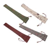 TEMPNAP 4pcs Folding Fan Sleeves Hand Fan Pouch Packaging Jewelry Easy to Carry Elegant Cloth Material for Weddings and Everyday Use