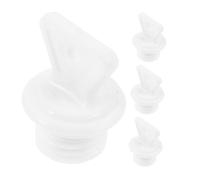 TEMPNAP 4pcs Hot Water Bottle Stopper Leakproof Rubber Sealing Cap Safety Plug with 21mm Inner Diameter Versatile Compatibility for Travel and Offices White
