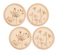 TEMPNAP 4pcs Magnetic Needle Holder Sewing Organizer DIY Embroidery Needles Holder Wooden Magnet Tool Replacement for Pin Cushions, Sewing Accessories for Crafting