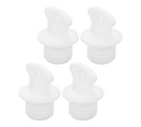 TEMPNAP 4pcs Rubber Hot Water Bag Plugs with Sealing Stopper Caps, Universal Fit Replacement for Hot Water Bottles, Easy Open Design for Home and Office Use