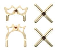 TEMPNAP 4pcs Rust-proof Snooker Bridge Billiard Bridges Zinc-aluminium Alloy Easy to Operate Resistant to Deformation Lightweight Pool Table Accessories for Most People