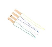 TEMPNAP 4pcs Wooden Whistle DIY Painting Whistles for Fun Musical Instrument for Parties Education Safe Non Toxic Wooden Train Design Random Color