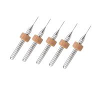 TEMPNAP 5 Pcs 0.4mm Tungsten Steel Drill Bits Extruder Nozzle Head Cleaner Kit for 3d Printer, Efficient Metal Processing Tool Producing Finer Prints with Less Chips Random Color