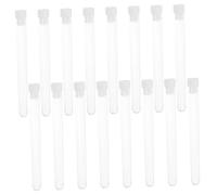 TEMPNAP 50pcs Clear Test Tubes with Caps Storage Vials for Jewelry Beads Powders Liquids Compact and Reusable Containers for Scientific Experiments and Travel