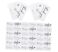 TEMPNAP 50pcs White Thank You Cards Bulk for Small Business with Chic Look and Simple Colour Matching Design, Paper Material, Easy Carrying to Convey Appreciation for Online Businesses