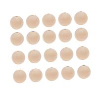 TEMPNAP 50pcs Wood Beads Wood Spacer Beads Natural Color Round Simple for DIY Crafts Making Home Decoration