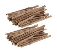 TEMPNAP 50pcs Wood Sticks DIY Building Wood Sticks with Clean Cuts Versatile Use Natural Logs for Decoration for DIY Crafts