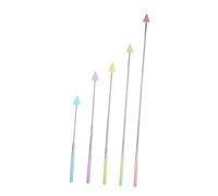 TEMPNAP 5Pcs Blackboard Teaching Stick Set Reading Pointer Rods for Classroom Macaron Color Teaching Tools for Early Education and Presentations