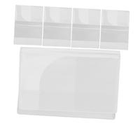 TEMPNAP 5pcs Clear Passport Cover Thickened Matte Identification Card Holders with Versatile Slots Rainproof and Durable Travel Document Protectors for Easy Organization
