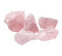 TEMPNAP 5pcs Pink Crystal Stone Ornament for Home and Cabinet Decoration, Lovely Tabletop Decoration with Interesting Appearance, Crystal Stone Collection for Home Decor