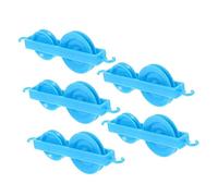 TEMPNAP 5pcs Pulley Blocks Experimental Kit School Physical Mechanics Equipment Plastic Pulley System for Teaching