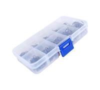 TEMPNAP 600 Pcs Carbon Steel Fishing Hooks with Plastic Box, Freshwater Fish Hooks Set Featuring Easy Use and Deeper Penetration, Sizes Range from 3 to 12, for Fishing Worm and Bait