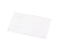 TEMPNAP 6holes Guitar Back Cover White Plate Protective Pickguard for Electric Guitar for Cavity Tremolo Cover Replacement Accessory