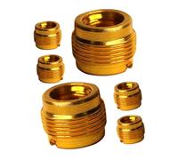 TEMPNAP 6pcs Aluminum Microphone Stand Adapter Set to Thread Converter with Antivibration Shockabsorbing Nut for Audio Recording Compatible with Mic Stand Clips