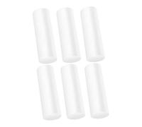 TEMPNAP 6pcs Foam Cylindrical Decoration Arts and Crafts Foam Rods Arts and Crafts Shapes Tube Rods Tubing Modeling Blocks Home Shapes Floral White