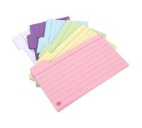 TEMPNAP 6Pcs Note Pads for Learning Horizontal Lined Index Cards with Transparent Cover for Students and Teachers for Memos Sketches and Journals