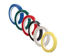 TEMPNAP 6Pcs Violin and Cello Fingerboard Stickers, Colored Violin Finger Tape Set with White, Red, Green, Black, Blue, and Light Yellow for Beginner Practice and Position Guide