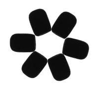 TEMPNAP 6pcs Washable Microphone Cover Mic Cover Protective Cap for Ktv Live Streaming Thickened Sponge Microphone