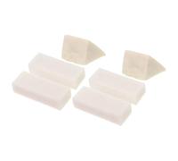 TEMPNAP 6pcs White Plasticine Art Painting Erasers in Different Shapes, Effective Pencil Mark Erasers for Drawing and Creation, for School Projects