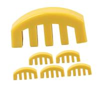 TEMPNAP 6pcs Yellow Rubber Violin Practice Mutes Claw Style Violin Sordine for Quiet Practice and Musical Instrument Accessories