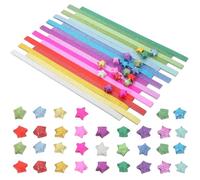 TEMPNAP 720 Sheets of Origami Papers for Crafts Making, Easy for Beginner DIY Folding Paper with Glitter Star Design, for Festivals and Traditional Origami Shapes