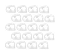 TEMPNAP Adjustable Flow Control Clamps Easy to Use 20pcs Precise Flow Regulation White Pom Plastic Hose Clamps for 1/4" 5/16" Laboratory Tubing for Laboratories and Aquariums