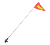 TEMPNAP Adjustable Reflective Wheelchair Safety Flag with Triangular Orange Polyester Flag and Metal Pole for High Visibility during City Commutes and Home Care