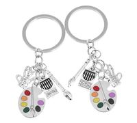 TEMPNAP Artist Paint Palette Keychain Key for Art Unique Design for Students Versatile for Graduations Creative Accessory for Artists Enamel Charm