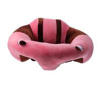 TEMPNAP Baby Sit Support Sofa Chair Infant Cushion Crystal Soft Plush Baby Support Seat Pink Brown 45cm Diameter Lightweight 0.68kg for Toddler Sitting