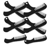 TEMPNAP Beard Comb Set Easy to Carry Fine Craftsmanship Retro Style 10pcs Pocket-sized Compact Plastic Hairdressing Combs Grooming Mustache and Hair Styling Mens