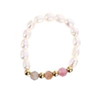 TEMPNAP Beautiful Handmade Pearl Ring with Beaded Pearl Design, Comfortable to Wear and Versatile, for Occasions, Fashionable Statement Finger Ring
