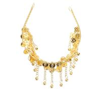 TEMPNAP Belly Dancing Head Chain Tassel Headpiece for Women Versatile Dance Accessories for Stage Performances Cultural Events Charming Bell Accent Durable Stylish Hair Jewels