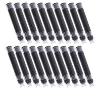 TEMPNAP Black Ink Refill Material 100pcs with Portable Ergonomic Design Simple and Generous Appearance, Fountain Pen Accessories for Fountain Pens for Office and School Use