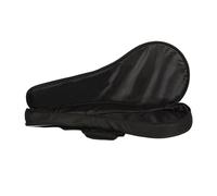 TEMPNAP Black Lightweight Fabric Mandolin Bag with Multi Pockets Portable Mandolin Gig Bag with Simple Design Storage and Travel
