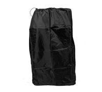 TEMPNAP Black Nylon Stroller Travel Bag with Two Shoulder Straps and Lockable Drawstring Closure, Comfortable to Carry and Protects Stroller from Damage, for Airplane Travel and Trips