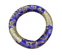 TEMPNAP Blue Silk and Cotton Singing Bowl Mat Cushion for Crystal and Buddhist Bowls for Artists and Bohemian Decor