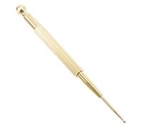TEMPNAP Brass Dual-Headed Acupressure Pen Manual Massager Tool for Back and Foot Muscle Relief Portable Stick
