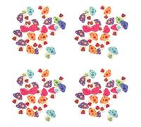 TEMPNAP Buttons Mushroom Shaped Tough and Decorative Assorted Colour 100pcs for Crafts Project and Decorating Most Clothes for Sewing and Clothes Decor