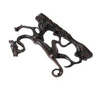 TEMPNAP Calligraphy Brush Rest Copper Dragon Shaped Holder for Organizing Brushes and Art Supplies Ancient Home Decor